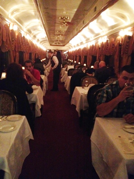 inside dining car