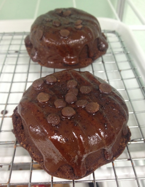 chocolate donut with topping