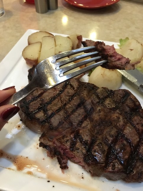 rib eye cooked perfectly