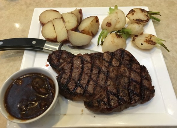 rib eye potatoes and turnips