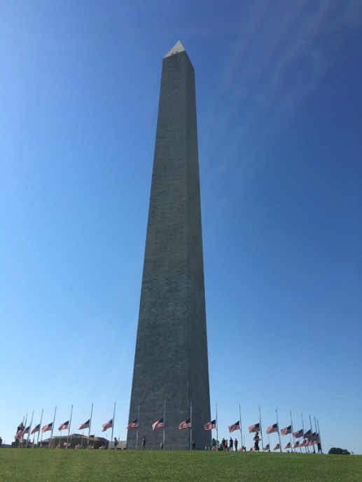 washington monument close up