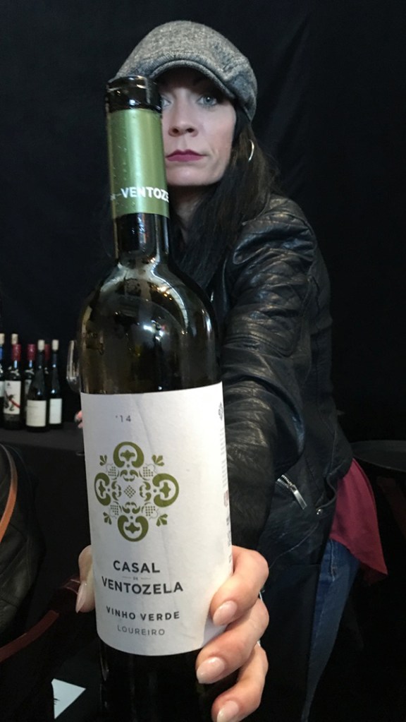 lady with vinho verde